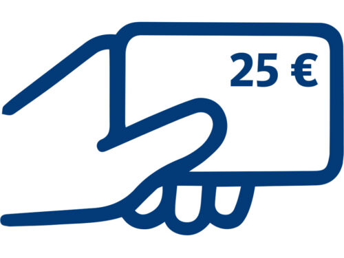 Geldwertkarte 25 / mit unterschiedlichen Rabatten