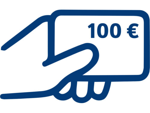 Geldwertkarte 100 / mit unterschiedlichen Rabatten